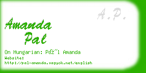 amanda pal business card